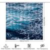 Blue Ocean Waves Shower Curtain Bathroom Decor