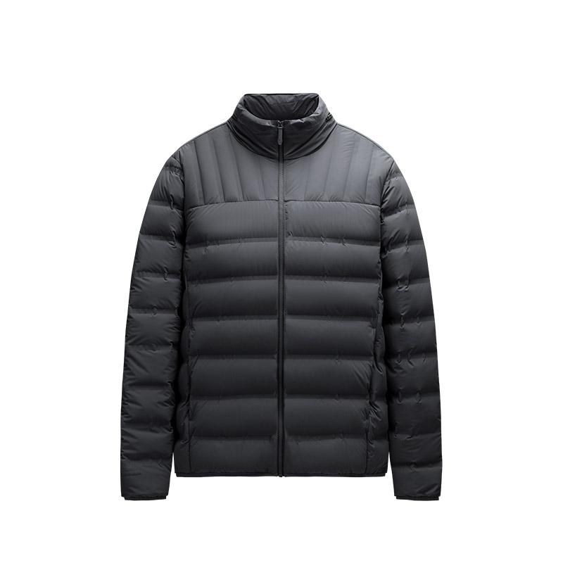 

Anta Champion All-Weather Series Solid Color Zipper Stand Collar Comfortable Breathable Versatile Casual Down Jacket Men Outerwear 152510913-2 L