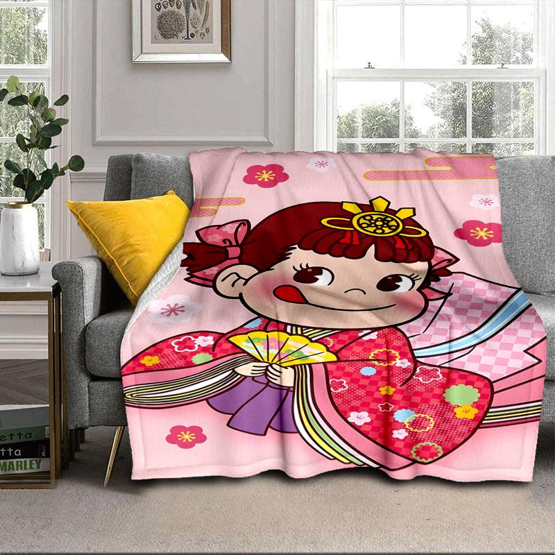Floral milk Celebration Blanket Flannel Blanket for bed, sofa, Camping, Hiking, Picnic Essentials, gift for family Fan gifts