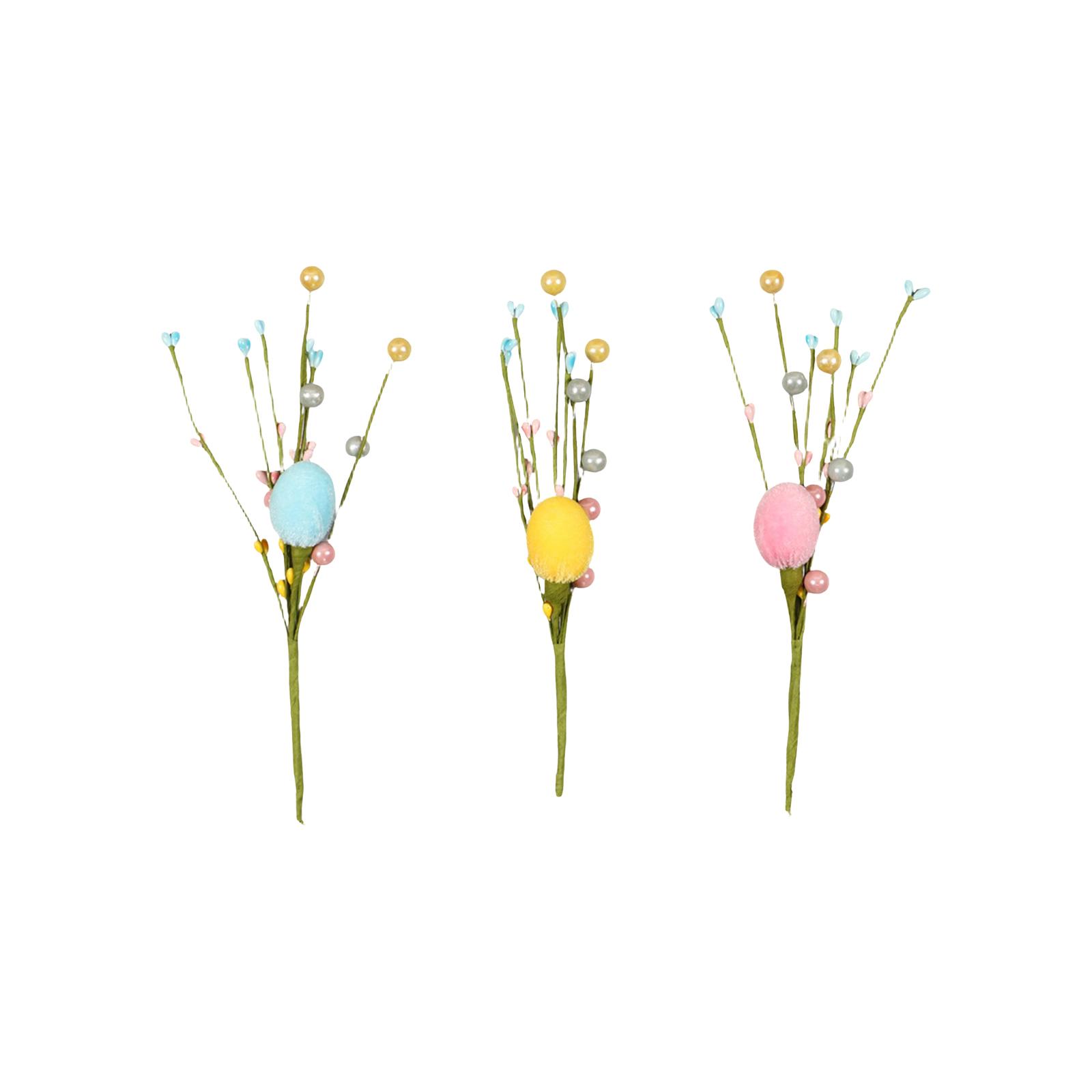 

3 шт. Великодні прикраси для яєць, Прикраси для великоднього столу, Декорації для яєць