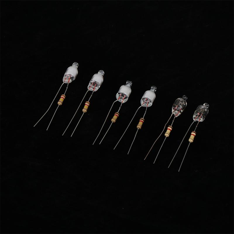 10Pcs Neon Indicator Light Green Red Blue Signs 6Mm Neon Lamp Glow Bulbs