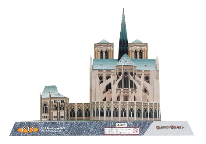 3D Assembly Model Paper Craft World Historical Buildings Dame (Notre Cathedral)