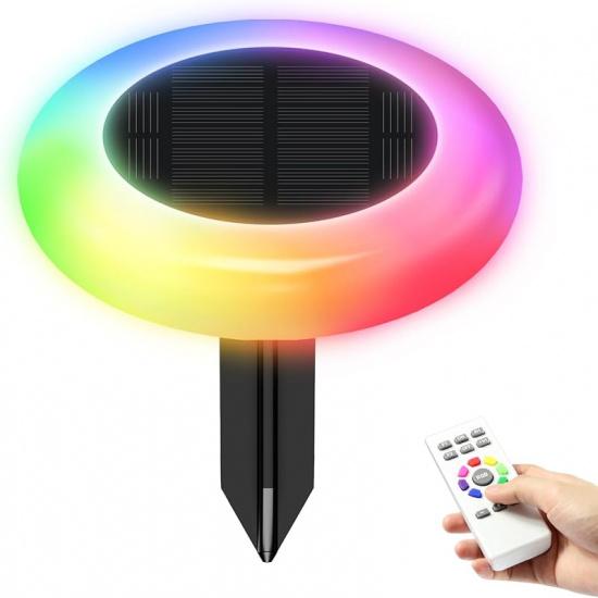 Colorful Solar Colorful Solar Lights Outdoor, Color Changing Solar Lights with Remote, Colorize Pathway Lights Solar Garden Lights for Landscape разноцветный