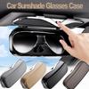 Not Slip Car Sun Visors Eyeglass Holder Scratchproof Lined Compartment Eyewear Storage for Driving  Storage