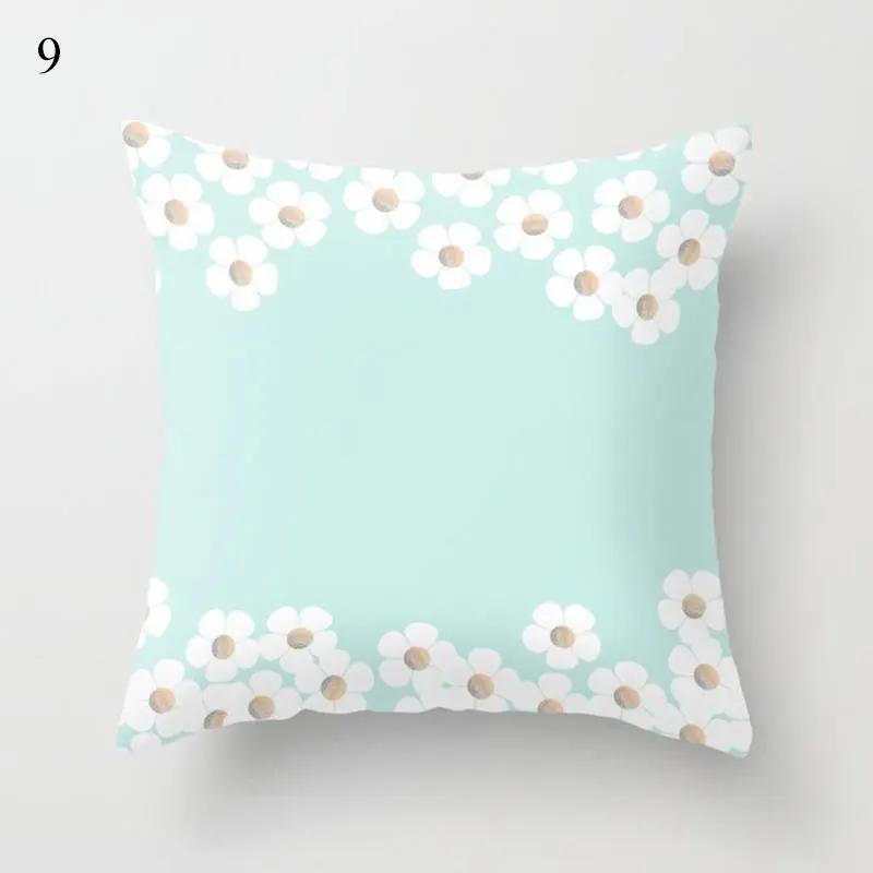 Decorative Sofa Pillowcase Throw Green Collection Cushion Cover Eye Geometric Abstract