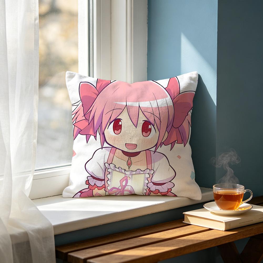 Anime KKaname Madokaed Cushion Cover Cushion Cover Set Pcs x x x Pillowcase Decorative Sofa Home Decor