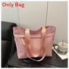 Fashionable Orange Soft Shoulder Bag With Top Zip Closure For Streetwear Look