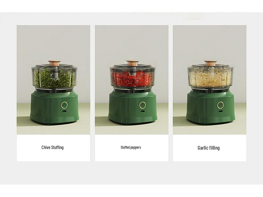 Wireless Multifunctional Kitchen Machine: Electric Meat Grinder, Garlic Pounder, and Baby Food Maker