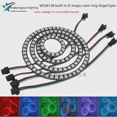 RGB-Pixel-Lichtring – rund, WS2812b SK6812 IC, 5 V, Vollfarb-Angel-Eye-Entwicklungsplatine