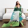 Blanket Camping Stardew Valley Animals Chicken Throw Blanket  Flannel Bedspread For Couch Chair Sofa Bed Novelty Sofa Bed Cover