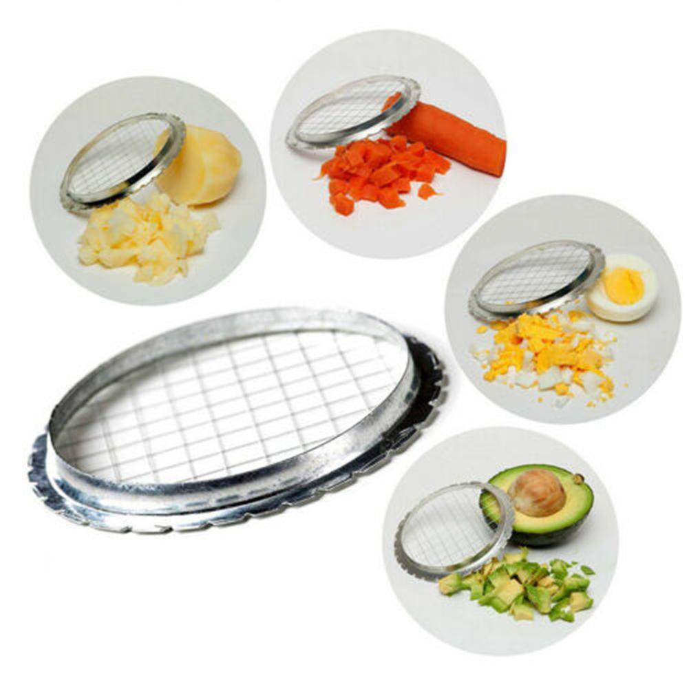 Stainless Steel Mashed Potatoes Hand Press Slicer Egg Cutter Kitchen Slicer Vegetables Mesh Tools Accessories C4X6