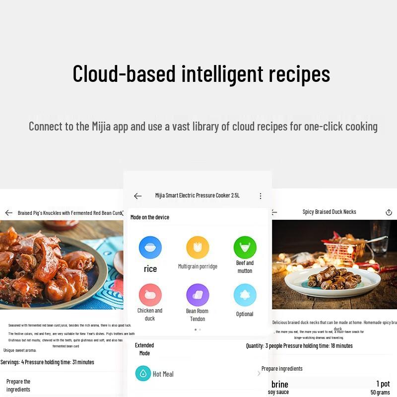 Mijia Smart Electric Pressure Cooker 2.5L CN Plug (adapter Included)