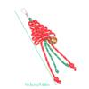 Hand-Woven Christmas Tree Keychain Trendy Creative Braided Rope Keyring  Bag Pendant Hanging Decoration For Xmas Gifts