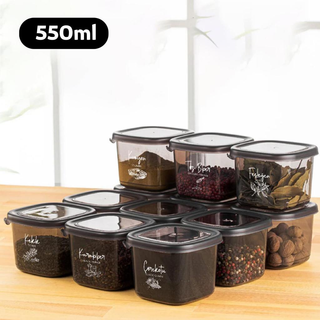 12 Pcs Food Storage Container, Noodle Box, Cereal Storage Container, Supply Jar