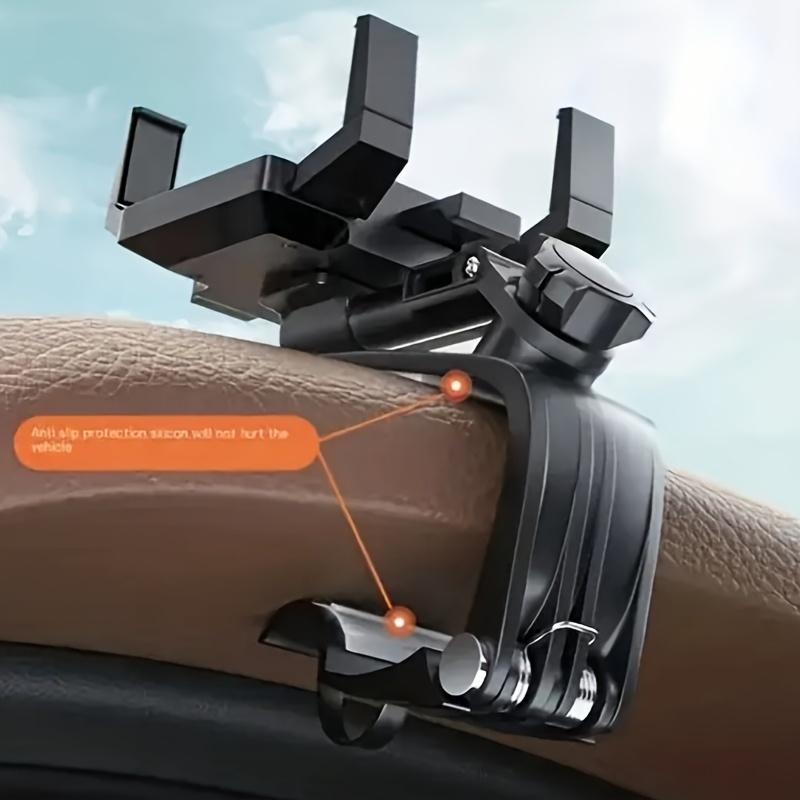 Car Phone Holder - Easy Clip Mount Stand for Dashboard & Panel, Multi-Functional GPS Navigation Bracket