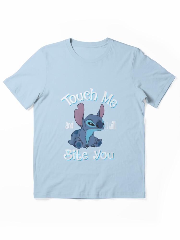 Lilo & Stitch The Series Stitch And Lilo Stitch Touch Me And I Will Bite You Essential Unisex T-Shirt