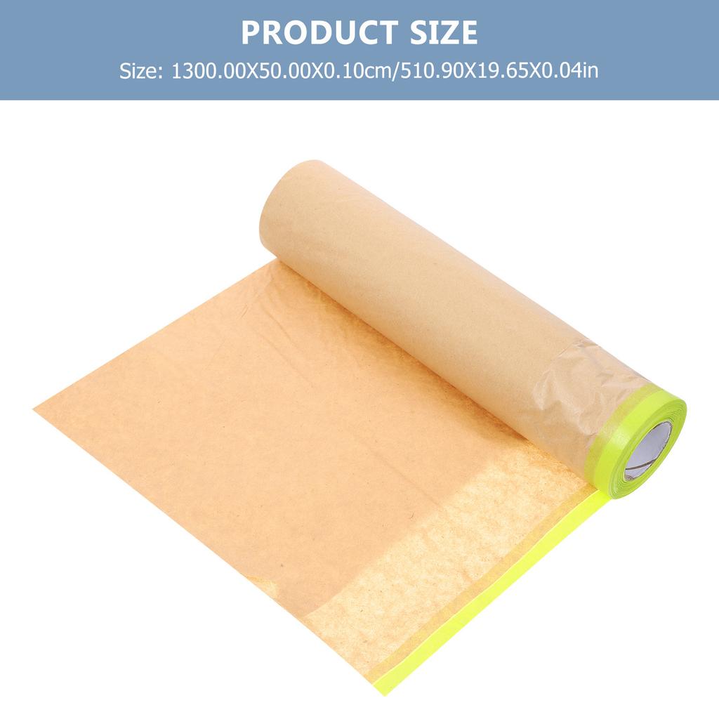 50cmx1 Masking Furniture Covering Painting Furniture Masking Paper For Walls Protective Kraft Paper Tape