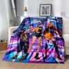 Huntrxx: Neon Warriors Blanket Durable Comfort Great for Picnics Bedding Seaside All-Season Use Warmthful Decor
