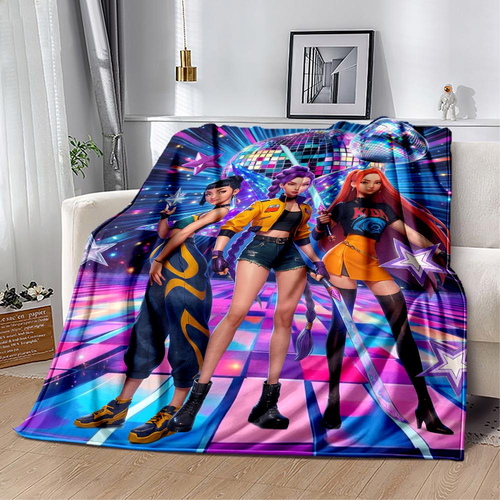 Huntrxx: Neon Warriors Blanket Durable Comfort Great for Picnics Bedding Seaside All-Season Use Warmthful Decor