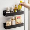 Multipurpose Magnetic Holder for Fridge Washing Machine Side Drillless Mount Space Efficient Includes Hooks