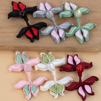 Jade Lotus Pan Buckle Qipao Button - Handmade Retro Hanfu Accessory