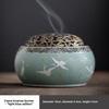 Ceramiczny piecyk do aromaterapii Dekoracja domu Wnętrze Ceremonia parzenia herbaty Miejsce na kadzidło Stop Miedź Piecyk do aromaterapii