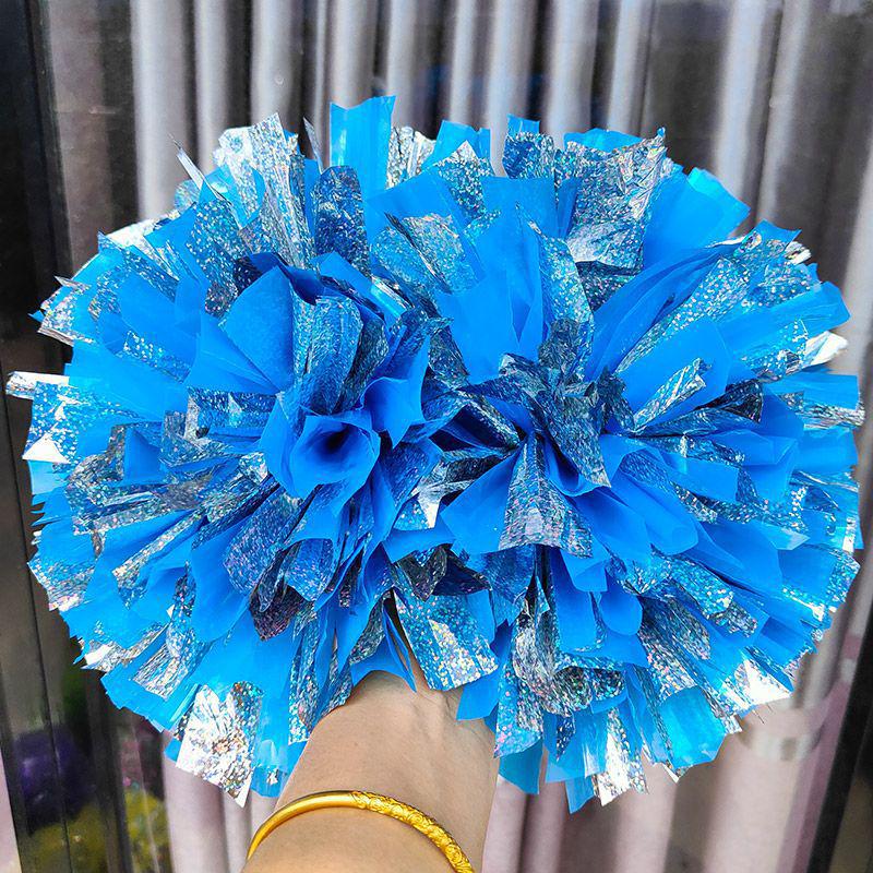 Rainbow Laser Cheerleading Pom Poms