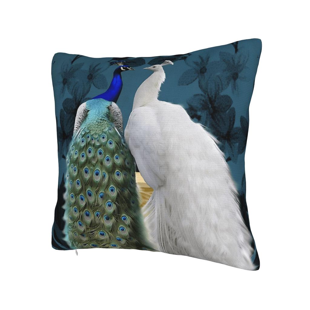 Peacock Feather Printing Pillowcases Funny Pillow Case For Chair Sofa Home Decor Print Pillow Cover