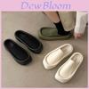 Stylish Summer Closed Toe Platform Slippers For Women With Trendy Chunky Sole And Soft Pu Upper