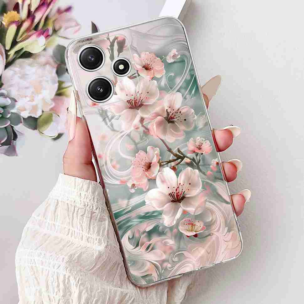 For Xiaomi Redmi Note 12R 5G Case Summer Little Daisy Lemon Soft Silicone TPU Cases For Redmi Note12R NOTE12R 23076RA4BC Shell