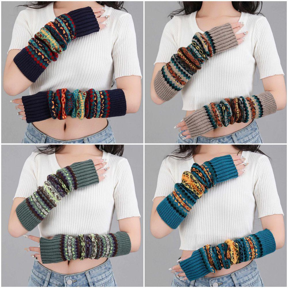 Thicken Bohemian Style Socks Lengthen Knitting Gloves New Calf Socks Versatile