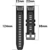 REYDA Silicone Band Compatible with Garmin Fenix 8 47mm/E 47mm, 22mm Quick Fit Watch Band Soft Breathable Silicone Bracelet Sport Wristband