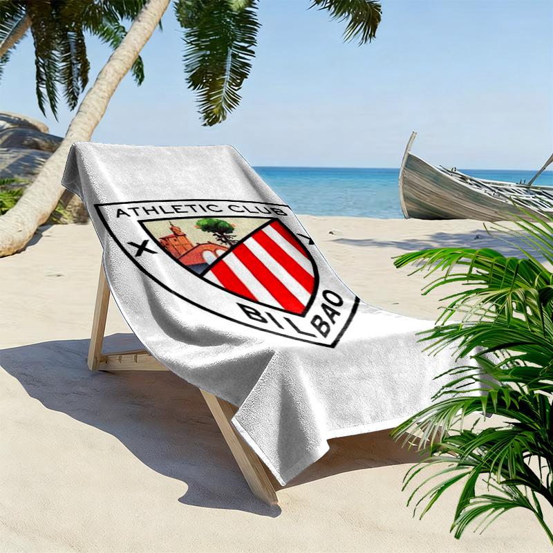 Athletic Club de Bilbao Print Beach Towel, Large Soft Quick Dry Towel for Beach Camping Swimming