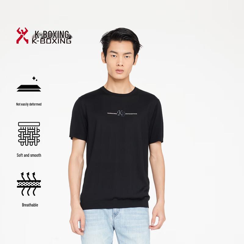 K-Boxing Men s Spring/Summer Casual Print Short Sleeve T-Shirt FTTR1709 190/3XL