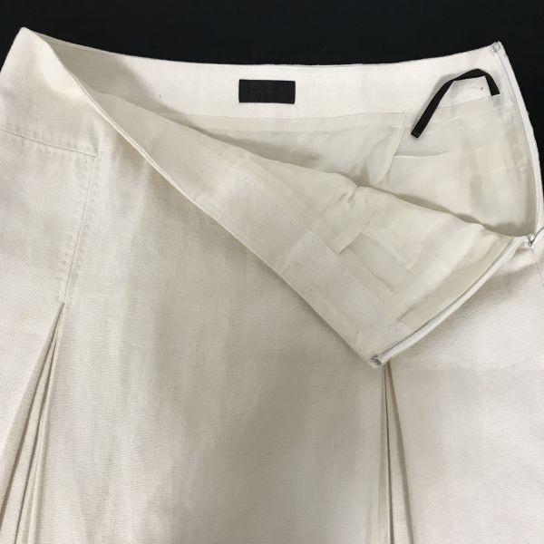 Paul Smith Czarna Marynarka z Mieszanki Lnu i Plisowana Spódnica Wczesny Letni Garnitur Damski M-L Biały(UŻYWANY)