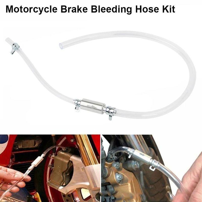 1Pcs Hydraulic Clutch Motorcycle Brake Tool with One Way Valve Lockable Brake Bleeder Hose Kit Non Return
