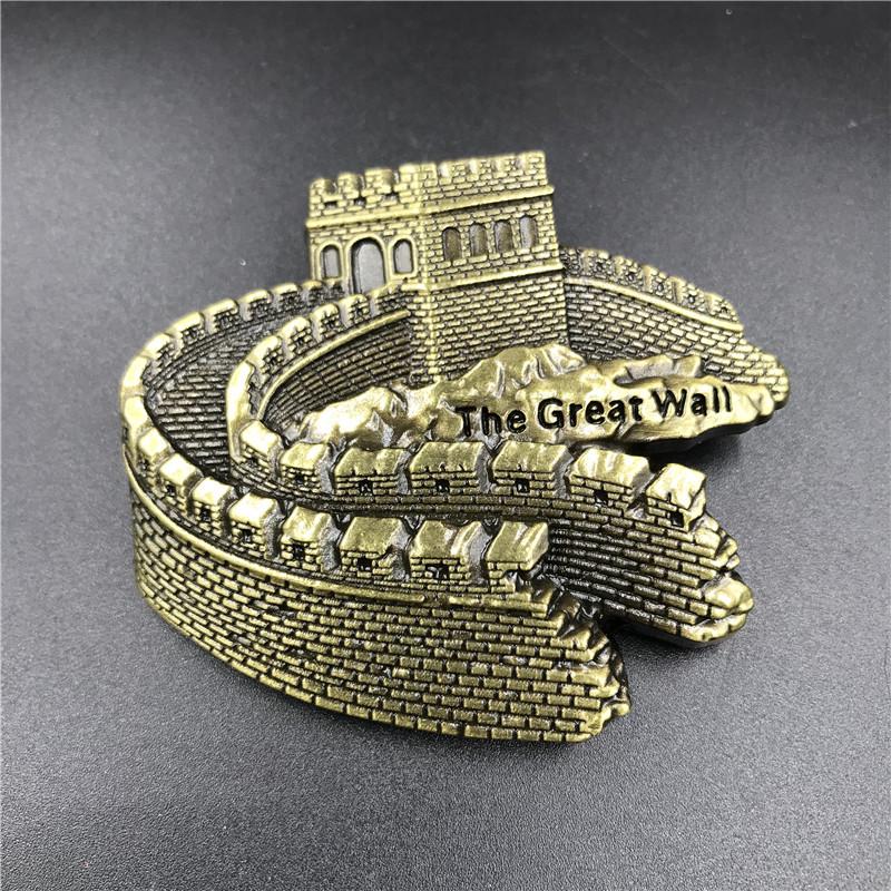 3D Metal Fridge Magnet: USA, England, Italy, Madrid, Dubai, Belgium, India, Israel - High-End Commemorative Collection