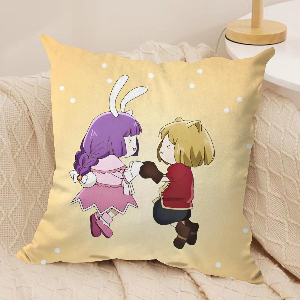 Kwaii AAkane KKinoshita Cushion Cover Soft Plush Fabric DoubleSided Printed Sofa Cushion Cover for All Seasons Home DecorGift