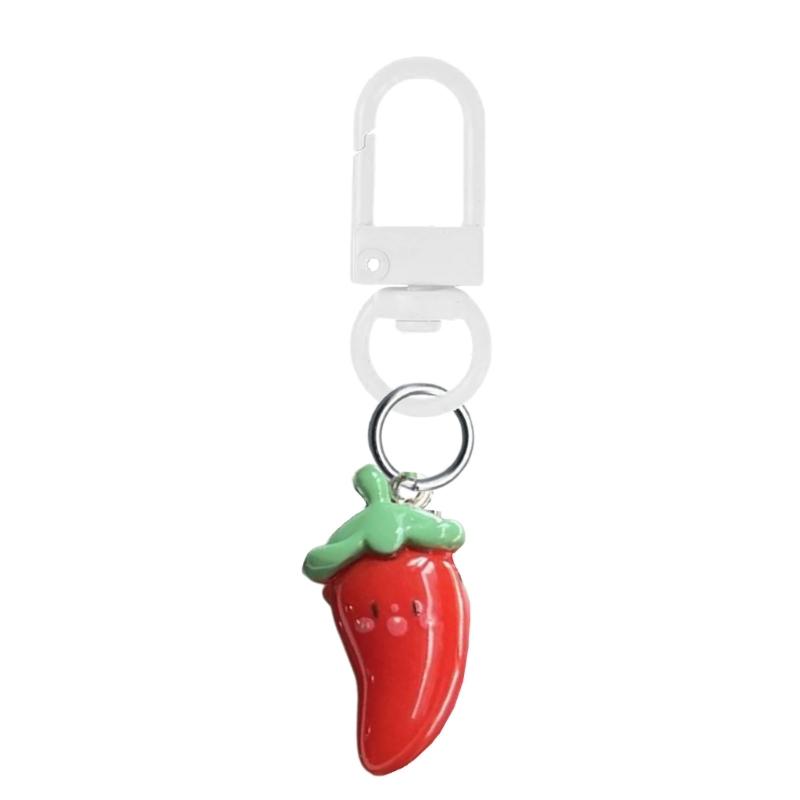 Sturdy Resin Vegetable Keychain Fashionable Phone Chain Decoration For Girls Gift Giving