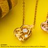 the Dancing Stone Necklace Disney Silver 925 Cubic Zirconia Heart Yellow Gold DISS011YG [White Clover] "Winnie Pooh" Women's
