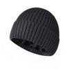 Winter inner velvet thickened warm adult unisex woolen knitted hat Skullies & Beanies