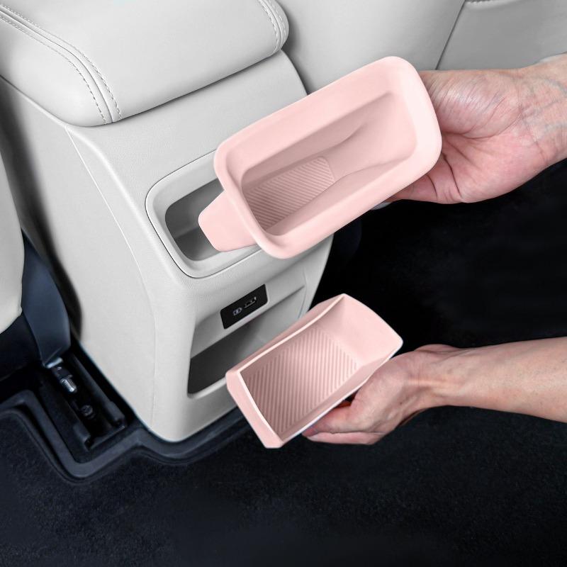 For Geely EX2 Car Rear Ventilation Anti Kick Storage Compartment Silicone Anti Dirt Box for Rear Seats Car Interior Accessories