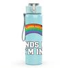 1PC Sounds Gay I'm In Letter Print 750ml Color Plastic Sports Water Bottle Leakproof Flip Straw Lid Suitable for Sports Office Home Use