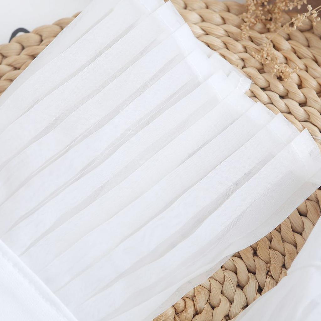 Simple Women Ruffle Arm Sleeves Wrist Cuffs Decorative Sleeves Armwear For Office Daily Wear And Formal Event Dresses