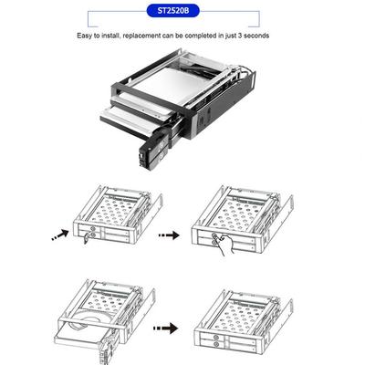 Tool-free Hard Drive Enclosure Aluminum Alloy Hdd Enclosure Tool-free Hot Swap Quick Replacement Supports 2.5 Inch Sata Iii Hard