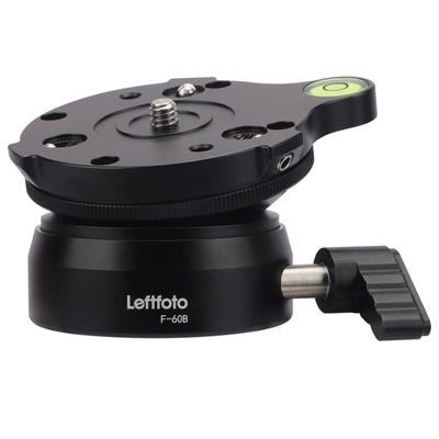 Tripod Leveling Base Half Ball Tilt Up and Down Quickly 15 Degree for Canon Nikon and Other DSLR Cameras Tripod Monopod with Offset Bubble Level