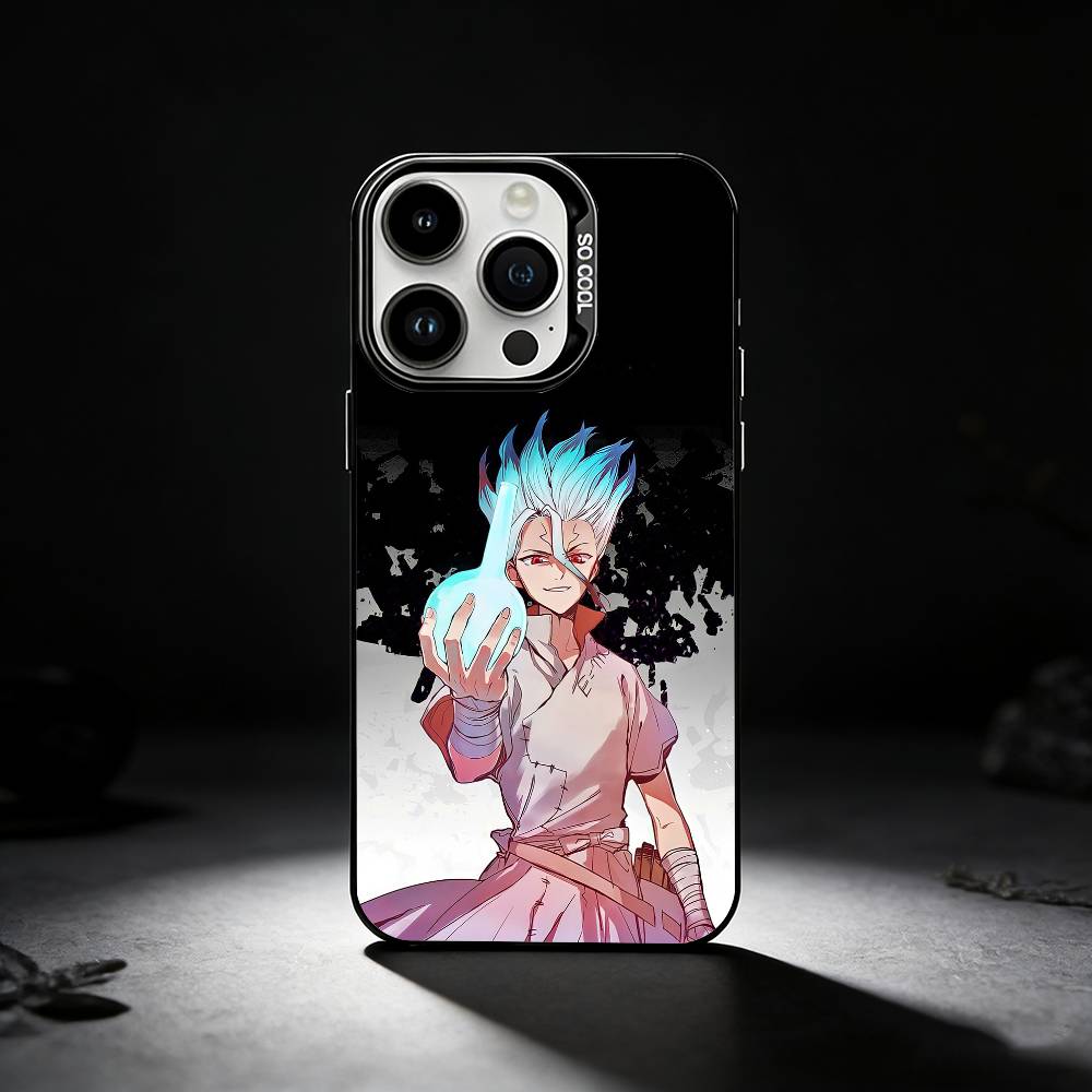 

Чехол для телефона Dr Stone A-Anime для iPhone 17,16,15,14,13,12,11 Plus,Pro Max,XS,Цветной серебристый чехол для телефона iPhone17promax