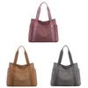 Canvas Tote Bag For Women With Zipper Pockets And Retro Style For Daily Use
