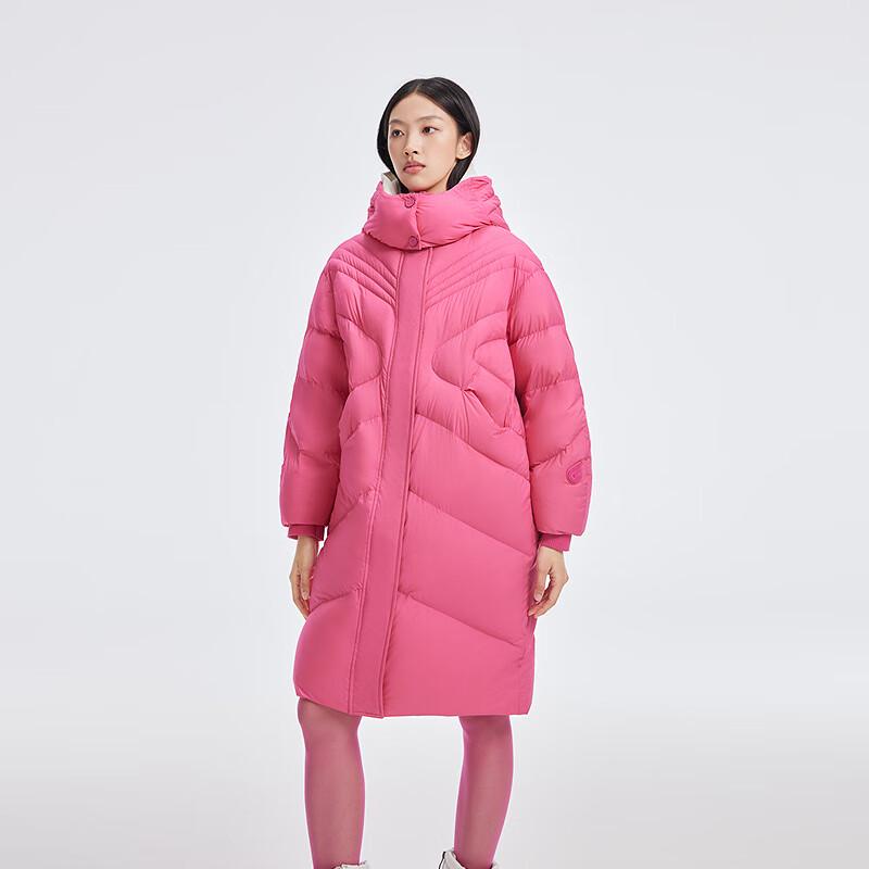 Ailaiyi Damen Lange Kapuzen-Daunenjacke