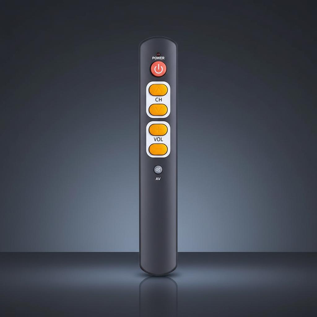 Smart Learning TV Remote Control Universal Compatibility Portable Design ABS Material